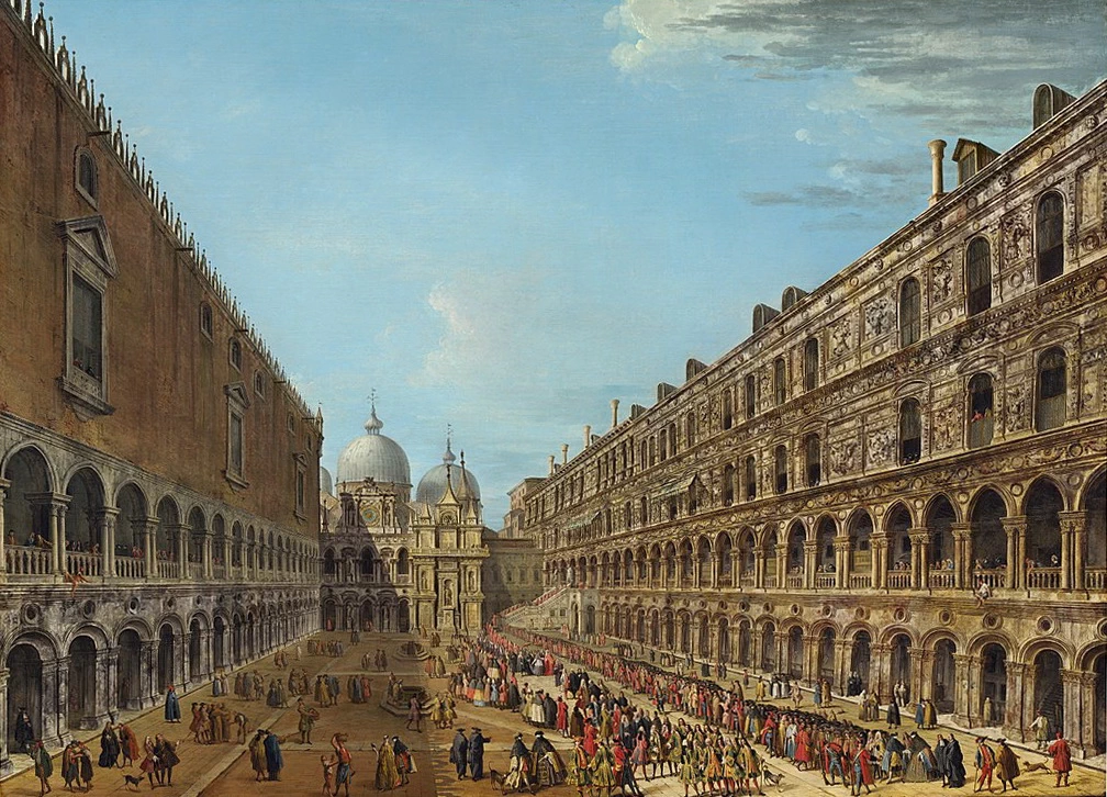Uscita del Nunzio Stoppani da Palazzo Ducale - National Gallery of Art, Washington
